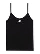 Courregès Ac Logo Ribbed Knit Tank Top