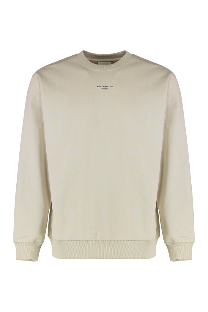 Drôle De Monsieur Slogan Classique Cotton Hoodie