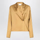 Loulou De Saison Ochre Satin Persia Blouse
