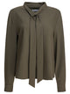 Self-Portrait Green Polyester Blend Shirts