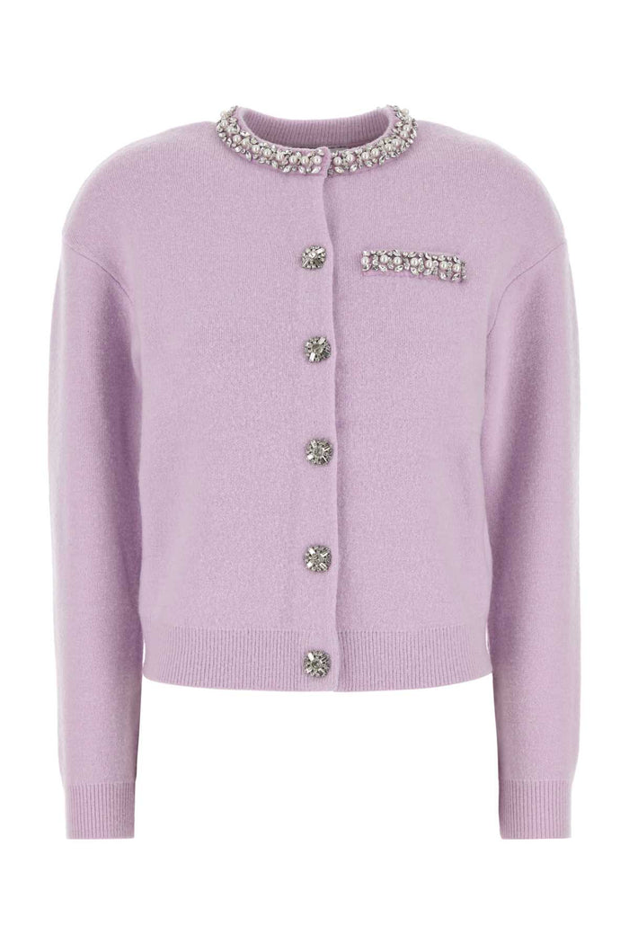Self-Portrait Lilac Wool Blend Sweaters