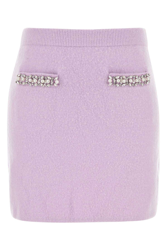 Self-Portrait Lilac Viscose Blend Skirts
