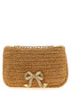Self Portrait 'Raffia Bow Charm' Shoulder Bag