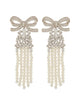 Self-Portrait Drop Earrings With Bow