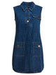 Self-Portrait Blue Cotton Dress