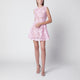 Self Portrait Pink Lace Mini Dress With Floral Details