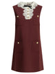 Self-Portrait Short Dress With Lace Detail