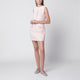 Self-Portrait Pink Bouclé Mini Dress With Lace Collar