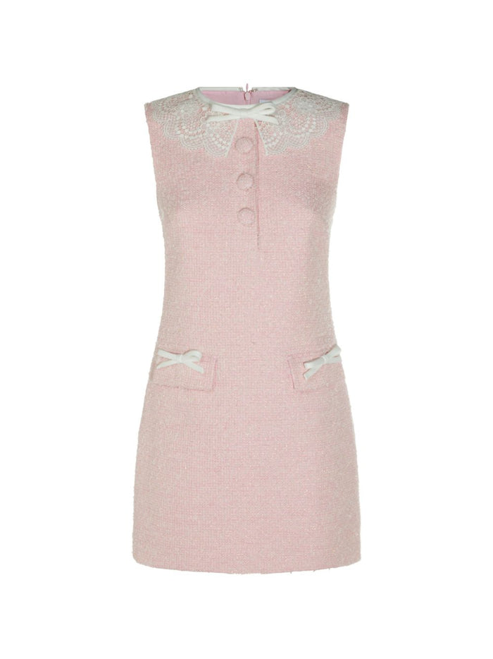 Self-Portrait Bouclé Mini Dress