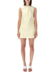 Self-Portrait Yellow Taffeta Bow Mini Dress
