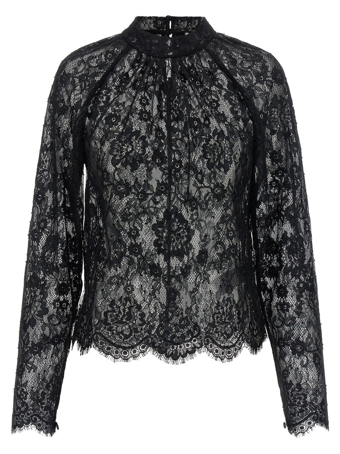 Self Portrait 'Black Lace' Blouse