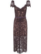 Self-Portrait Floral Lace Midi Dress