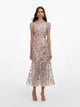 Self-Portrait Silver Sequin Embellished Midi Dress