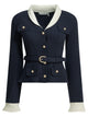 Self-Portrait Woven Knit Cardigan