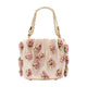 Self-Portrait Floral Beaded Bag - - Raffia - Beige