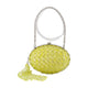 Self-Portrait Oval Crystal Chain Clutch - - Synthetic - Yellow
