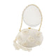 Self-Portrait Floral Beaded Oval Clutch - - Synthetic - Ivory