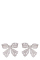 Self-Portrait Bow Earrings With Crystals