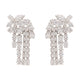 Self-Portrait Crystal Dangle Earrings - - Pearls - Silver