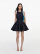 Self-Portrait Denim Halterneck Mini Dress
