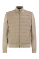 Herno Quilted Knit And Fabric Jacket With High Collar