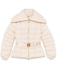 Elisabetta Franchi Short Down Jacket With Belt