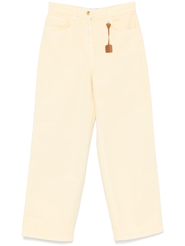 Elisabetta Franchi Stretch Cotton Blend Trousers