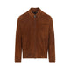 Brioni Brown Suede Leather Jacket