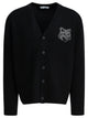 Maison Kitsuné Fox Head Intarsia Merino Cardigan