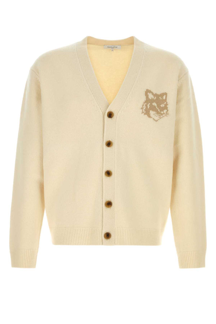 Maison Kitsuné Wool V-Necked Cardigan