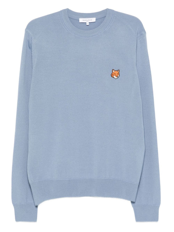 Maison Kitsuné Fox Head Wool Crewneck Jumper