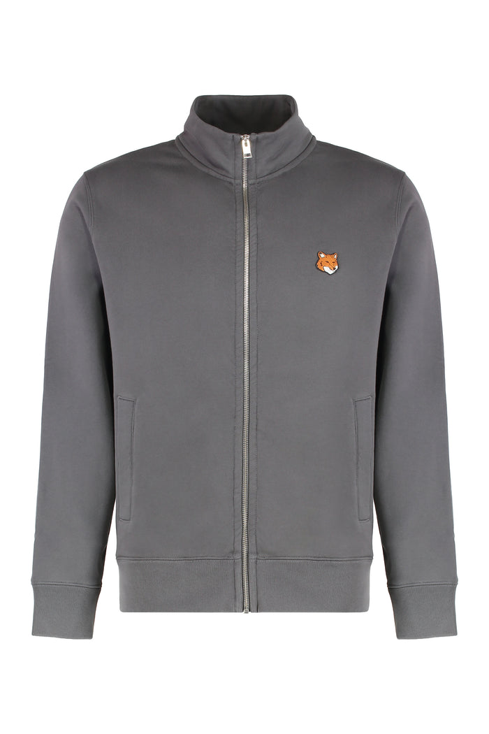 Maison Kitsuné Full-Zip Sweatshirt In Cotton