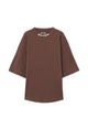 Palm Angels Brown Off White Cotton T-Shirt