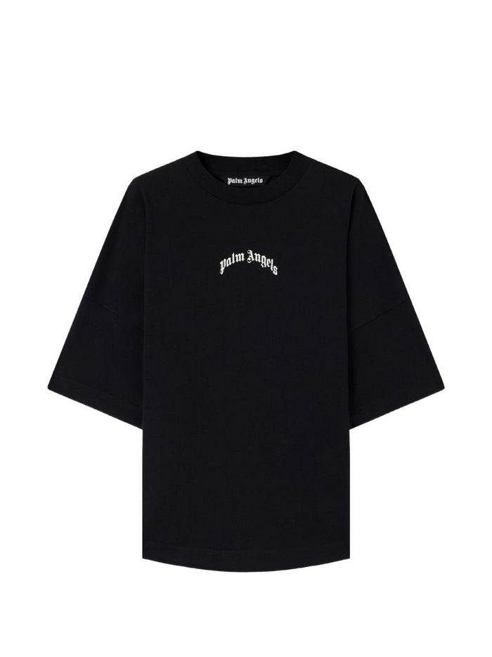 Palm Angels Black Oversized Cotton T-Shirt