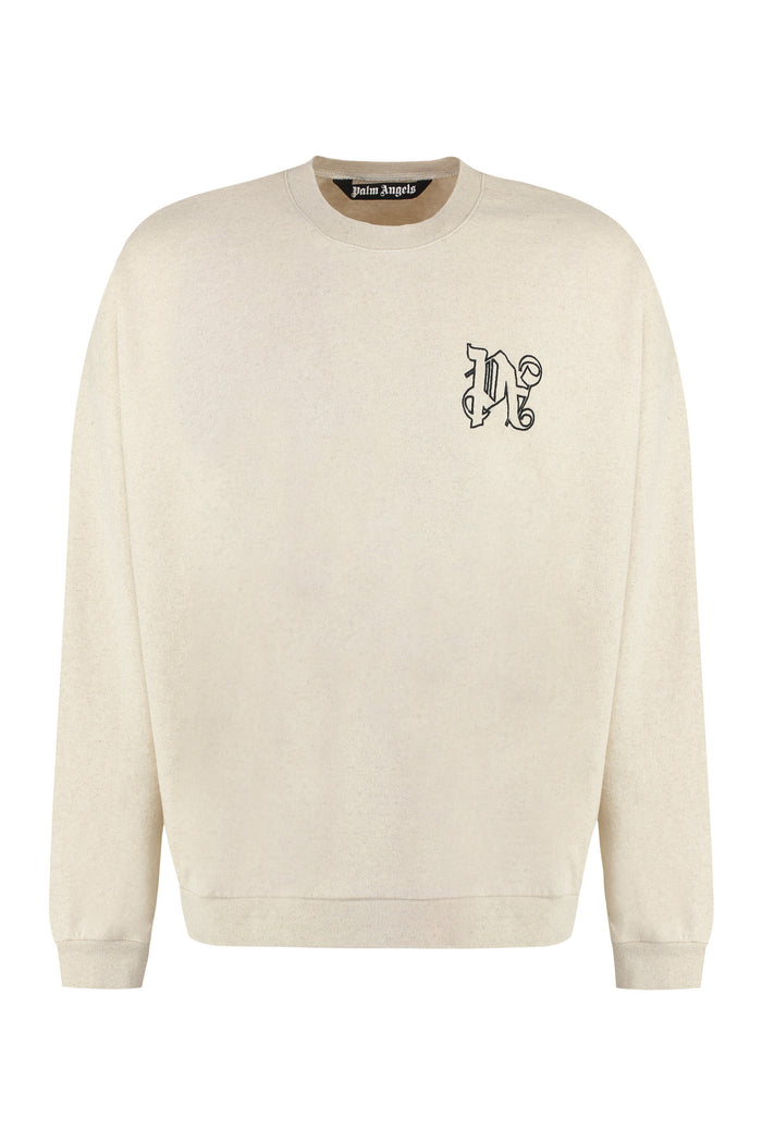 Palm Angels Cotton Crew-Neck Sweatshirt