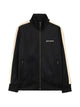 Palm Angels Black Logo Embroidery Zip Jacket