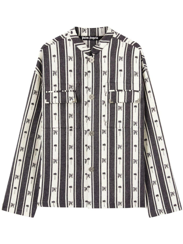 Palm Angels Metal Frame Stripes Overshirt
