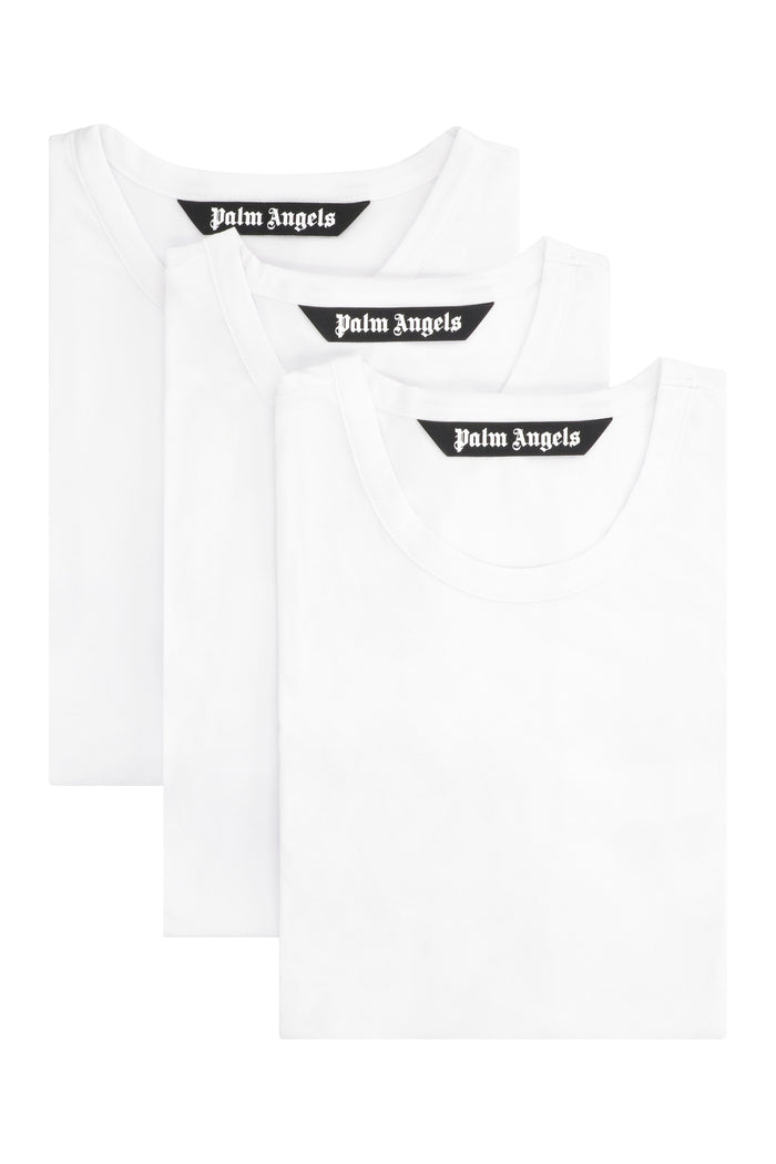 Palm Angels Set Of Three Cotton T-Shirts