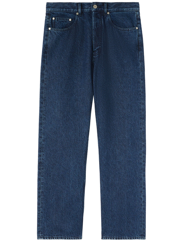 Palm Angels Loose Fit Jeans With Logo