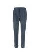 Tagliatore Blue Trousers With Drawstring