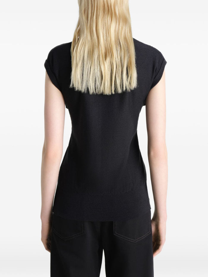 Lemaire Top Sm Black Det Waist