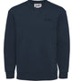 Mc2 Saint Barth Navy Blue Embroidered Round Sweater