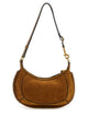 Isabel Marant Cognac Suede Half Moon Oskan Bag