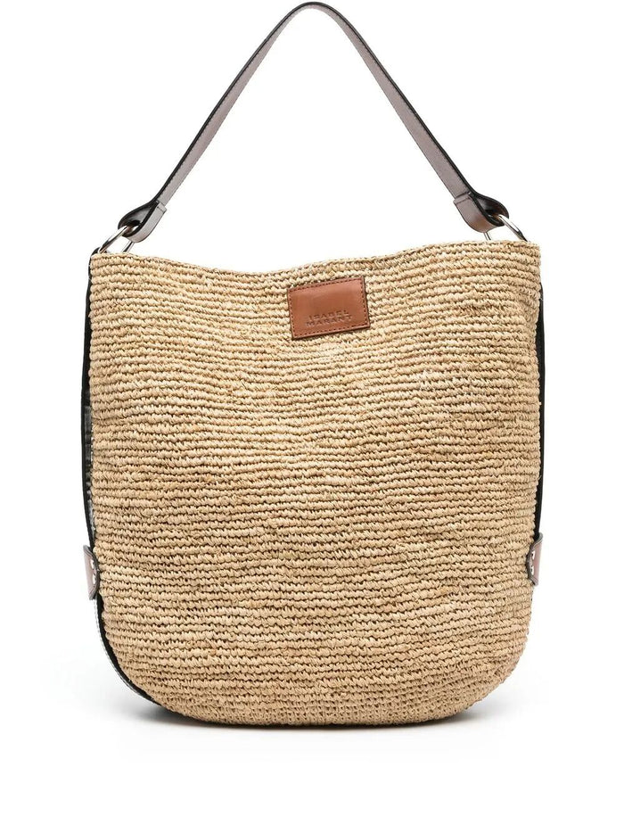 Isabel Marant Bayia Raffia Bucket Bag