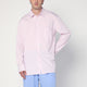 Tekla Pink Striped Pyjama Shirt