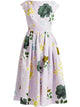 Erdem Vestido Margot Flores Escote B Lila