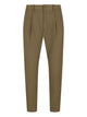 Herno Military Green Elastane Trousers
