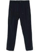 Herno Navy Blue Polyester Elastane Trousers