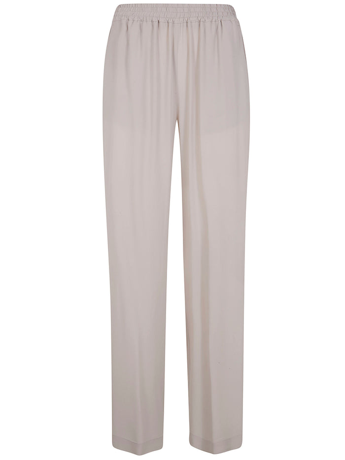 Seventy Crepe Mixed Silk Trousers