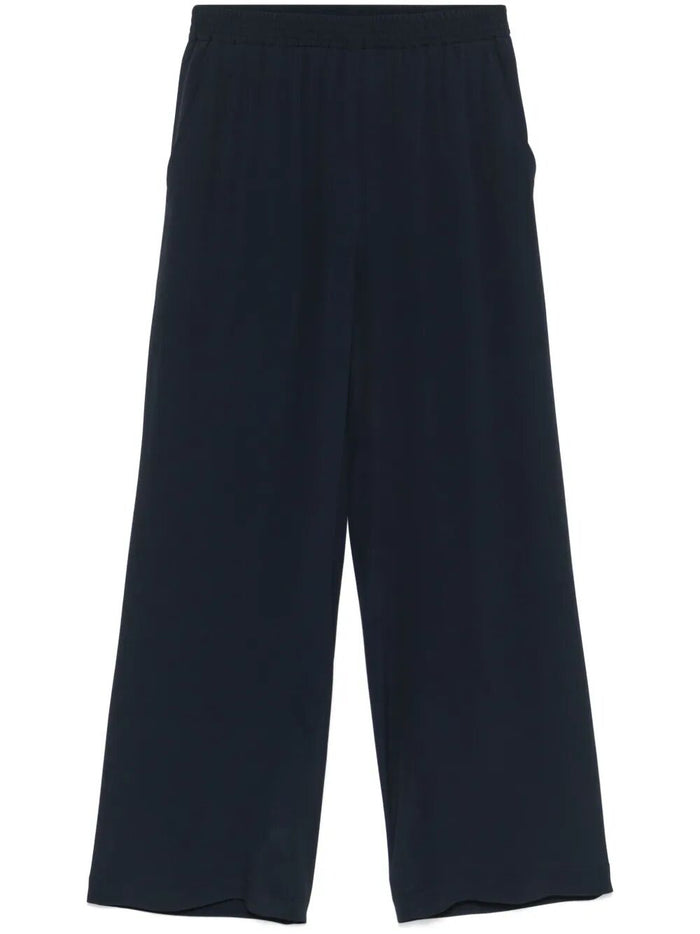 Seventy Crepe Mixed Silk Trousers